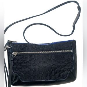 MZ Wallace Black Quilted Crossbody Bag with removable strap